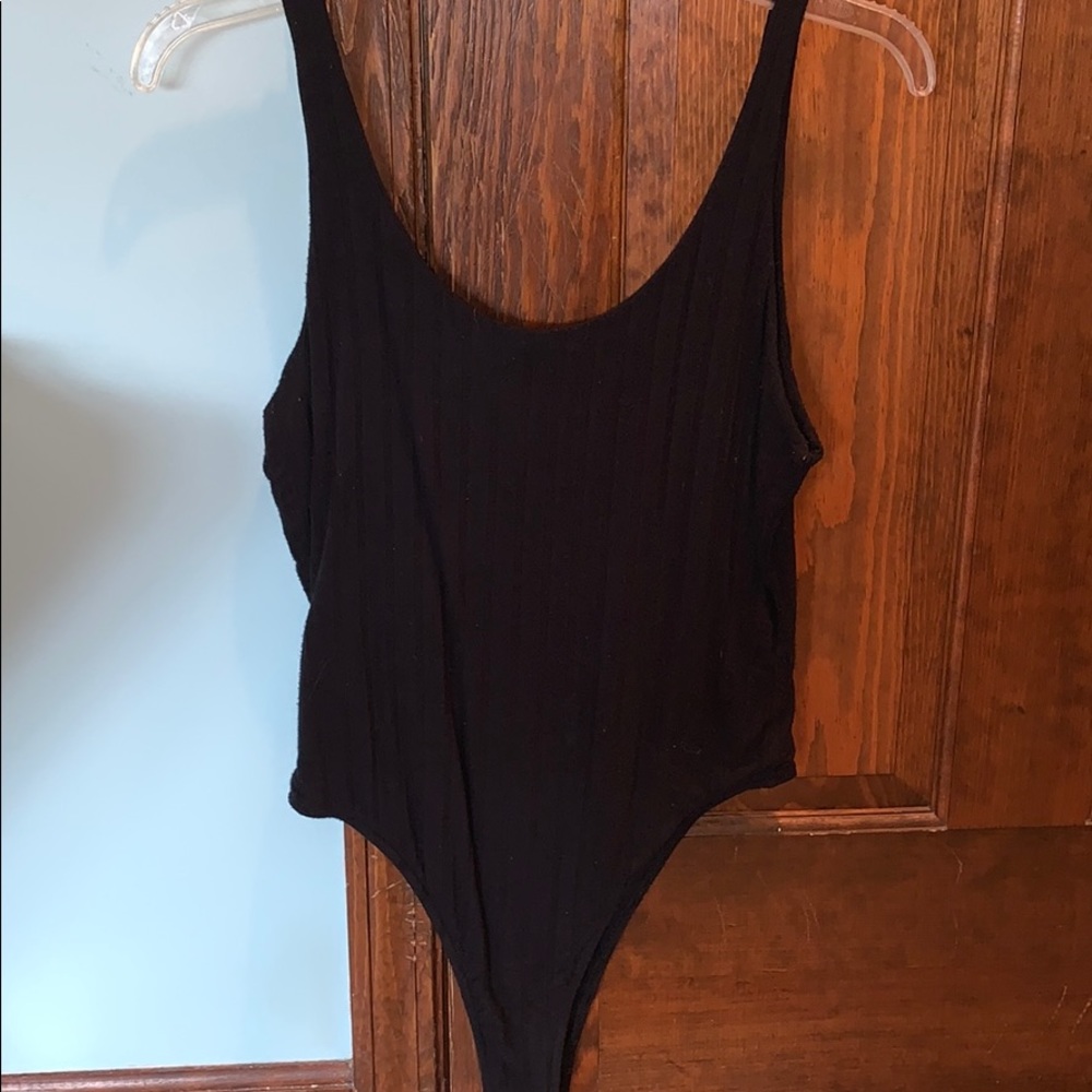 LUCY LOVE- black tank bodysuit